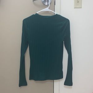 A new day forest green long  sleeve